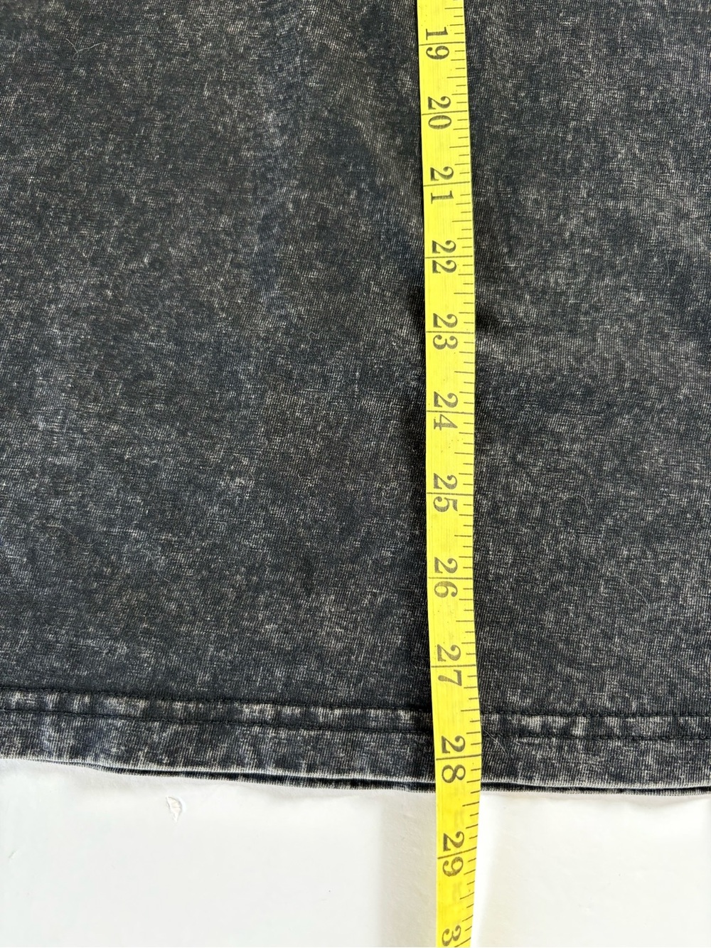 Black Acid Wash Tshirt Top M Peach My Weight Is None Of Your Business Unless - Picture 6 of 6